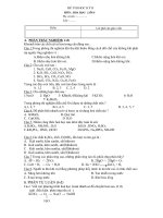 đề thi  học kỳ II hóa  8