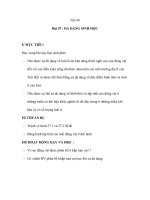 Sinh học 7 - Bài 57 : ĐA DẠNG SINH HỌC doc