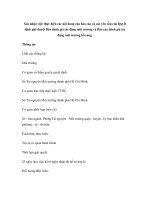 Xác nhận việc thực hiện các nội dung của báo cáo và các yêu cầu của Quyết định phê duyệt Báo đánh giá tác động môi trường và Báo cáo đánh giá tác động môi trường bổ sung pptx