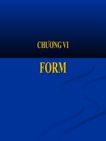 bài giảng môn thiết kế web - chương vi form