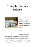 Trẻ ngủ hay giật mình hoảng hốt potx