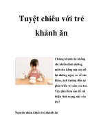 Tuyệt chiêu với trẻ khảnh ăn pot