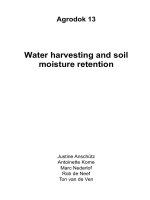 Water harvesting and soil moisture retention - chapter 1,2 pot
