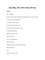 Sáp nhập, chia, tách trường tiểu học ppt