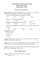Đề kiểm tra cuối HKII_Toán 5