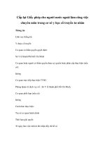 Cấp lại Giấy phép cho người nước ngoài làm công việc chuyên môn trong cơ sở y học cổ truyền tư nhân pps