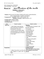 Unit 14 Wonders of the world