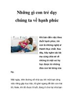 Những gì con trẻ dạy chúng ta về hạnh phúc doc