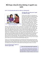 Rối loạn chuyển hóa đường ở người cao tuổi docx