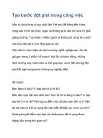 Tạo bước đột phá trong công việc pps