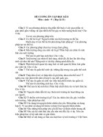 Đề cương ôn tập Sinh 9 HK II Năm học 2009-2010