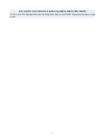 BÀI TẬP ÔN THI TN THPT 12- CHƯƠNG 6