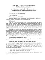 kế hoạch thưc hiện việc làm mới