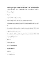 Kiểm tra tăng cường và chứng nhận chất lượng vệ sinh an toàn thực phẩm (thuộc thẩm quyền của Sở Nông nghiệp và Phát triển nông thôn) ppsx