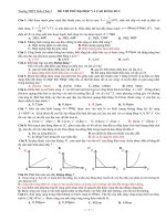 Đề thi thử đại học và cao đẳng môn Vật lý doc