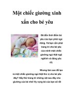 Một chiếc giường xinh xắn cho bé yêu ppt
