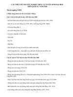 Cấu trúc đề thi TN THPT môn Lịch Sử năm 2010