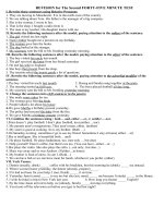 Ôn tập cho bài KT1T lần 2 HK II