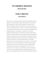 LUYỆN ĐỌC TIẾNG ANH QUA CÁC TÁC PHẨM VĂN HỌC –WUTHERING HEIGHTS (ĐỒI GIÓ HÚ) EMILY BRONTE CHAPTER 18 ppsx