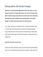 Đừng đánh đố khách hàng! pot