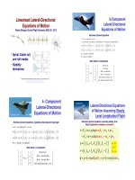 Aircraft Flight Dynamics Robert F. Stengel Lecture12 LateralDirectional Dynamics