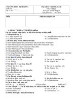 đề kiếm tra học kỳ II (phần lý thuyết)