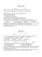 4 đề kiểm tra 15'''' cơ bản và nâng cao chương chất khí