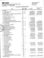 ngân hàng thương mại cổ phần sài gòn hà nội shb báo cáo tài chính riêng lẻ quý 3 năm 2012 td bảng cân đối kế toán