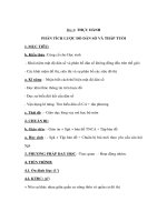 Giáo án địa lý 7 - THỰC HÀNH PHÂN TÍCH LƯỢC ĐỒ DÂN SỐ VÀ THÁP TUỔI potx