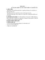 Sử dụng hợp lí chất béo và muối ăn