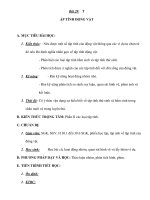 Giáo án Sinh 11 (NC) - TẬP TÍNH ĐỘNG VẬT ppsx