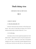 Thuốc kháng virus (NHÓM KHÁNG VIRUS SAO CHÉP NGƯỢC) (Kỳ 2) pps