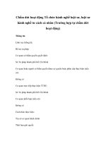 Chấm dứt hoạt động Tổ chức hành nghề luật sư, luật sư hành nghề tư cách cá nhân (Trường hợp tự chấm dứt hoạt động) potx