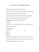 Giáo án Sinh 7 - ĐA DẠNG CỦA NGHÀNH RUỘT KHOANG ppsx