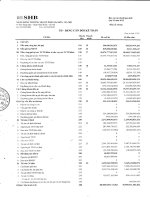 ngân hàng thương mại cổ phần sài gòn hà nội shb báo cáo tài chính hợp nhất quý 2 năm 2012 td bảng cân đối kế toán