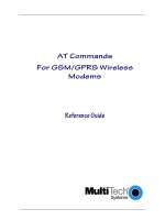 AT Commands For GSM/GPRS Wireless Modems pdf