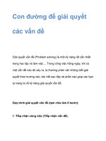 Con đường để giải quyết các vấn đề pps