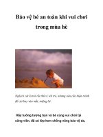 Bảo vệ bé an toàn khi vui chơi trong mùa hè pps