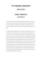 LUYỆN ĐỌC TIẾNG ANH QUA CÁC TÁC PHẨM VĂN HỌC –WUTHERING HEIGHTS (ĐỒI GIÓ HÚ) EMILY BRONTE CHAPTER 34 potx