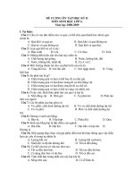 Đề cương sinh 6 kì 2