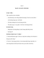 Sinh học 7 - Bài 58 : ĐA DẠNG SINH HỌC pptx