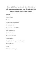 Thẩm định kết quả lựa chọn nhà thầu. Đối với dự án đầu tư xây dựng công trình sử dụng vốn ngân sách Nhà nước có tổng mức đầu tư trên 05 tỷ đồng pdf