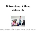 Khi con dị ứng với không khí trong nhà doc