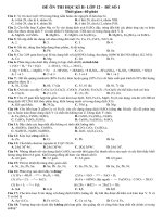 Đề ôn thi HK II- Ôn TN2010