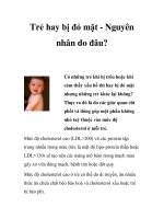 Trẻ hay bị đỏ mặt - Nguyên nhân do đâu? potx