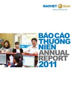 báo cáo thường niên annual report 2011 baoviet bank ngân hàng bảo việt