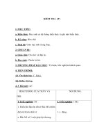 Địa lý 7 - KIỂM TRA 45’ pps