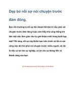 Dẹp bỏ nỗi sợ nói chuyện trước đám đông. pot