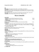 kiem tra 1 tiết HKII lop 8- đáp án