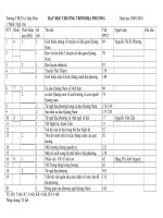 Thống kê dạy chương trình địa phương